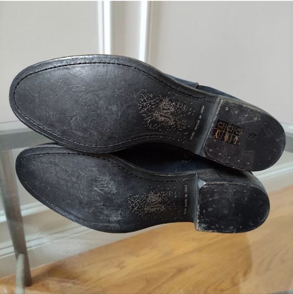 John Varvatos Keith Striped Suede Boots Men's 9.5 Handmade In Italy - Picture 10 of 13